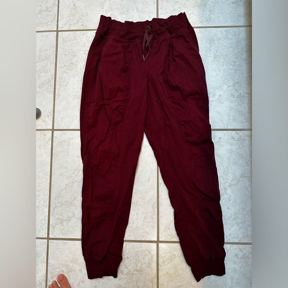 Maroon Lululemon Dance Studio jogger